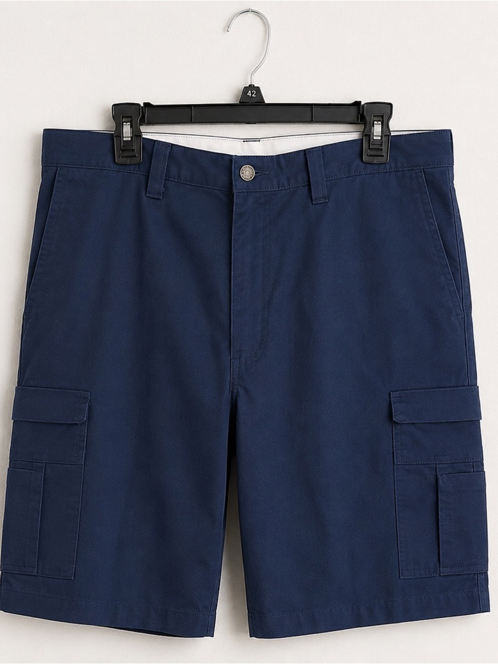 Dickies Cargo Work Shorts Mens 42 Navy Blue Relaxed Fit Utility Pocket NWT